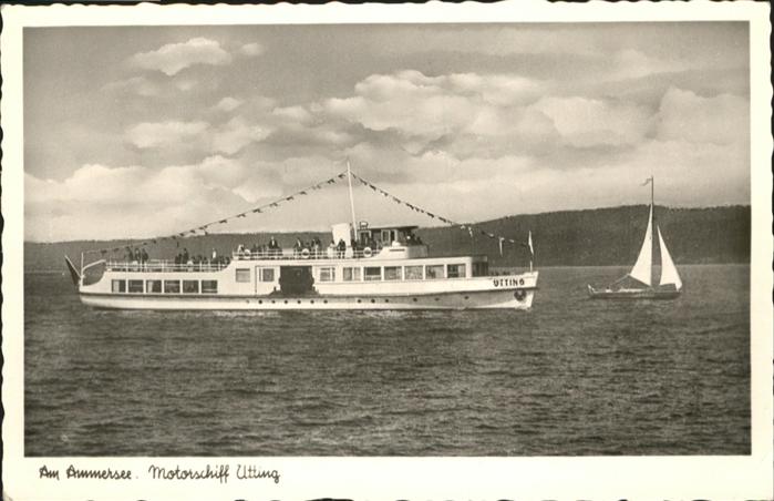 Dampfer Binnenschifffahrt Ammersee Motorschiff Utting
