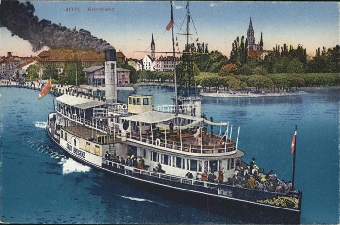 Dampfer Binnenschifffahrt Dampfer Stadt Bregenz Konstanz