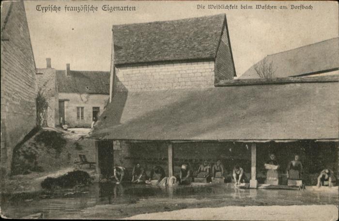 Typen Frankreich Franzosen Waschen Frauen Bac