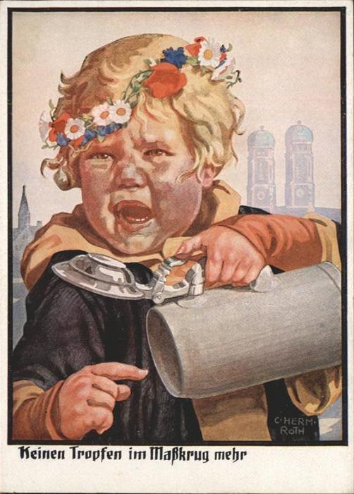 Muenchner Kindl Künstler C. Herm. Roth