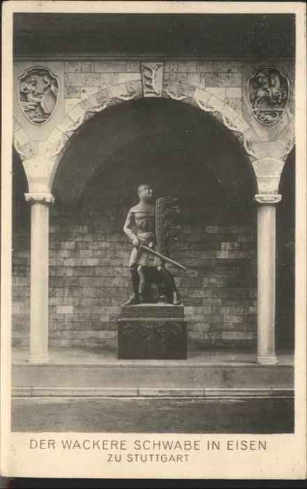 STUTTGART  CITY Der Wackere Schwabe in Eisen