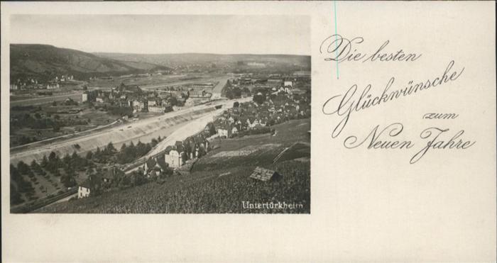 Untertuerkheim Neujahrsglückwunschkarte