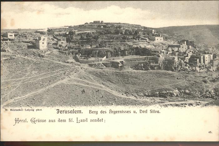 Jerusalem Yerushalayim Berg des aergernisses Dorf Silva