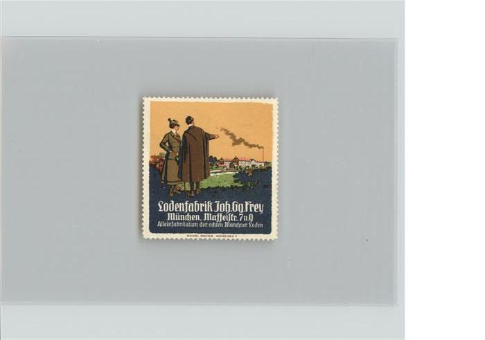 Muenchen Bayern Ladenfabrik Fey Briefmarke