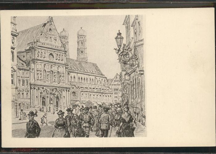 Muenchen Bayern St Michaelshof Kirche Kuenstler O Schwager