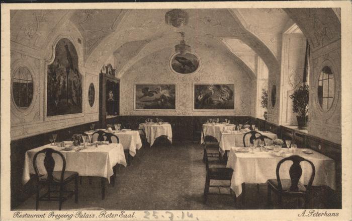 Muenchen Restaurant Preysing Palais Roter Saal