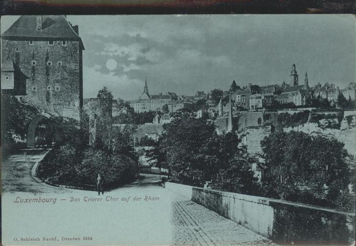 LUXEMBOURG  Luxemburg Trierer Tor auf der Rham