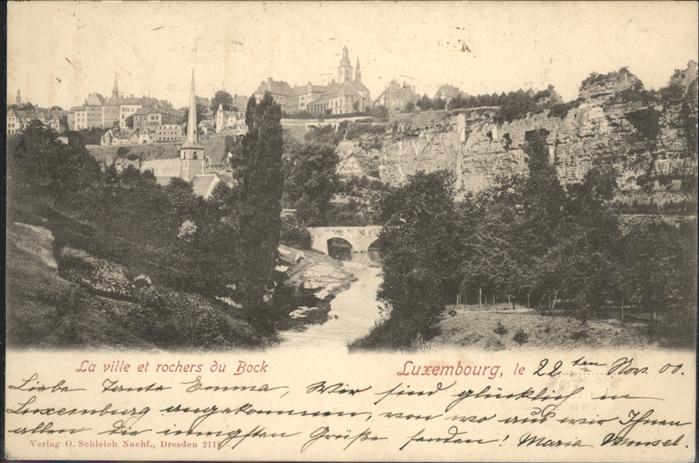 LUXEMBOURG  Luxemburg Bockfelsen