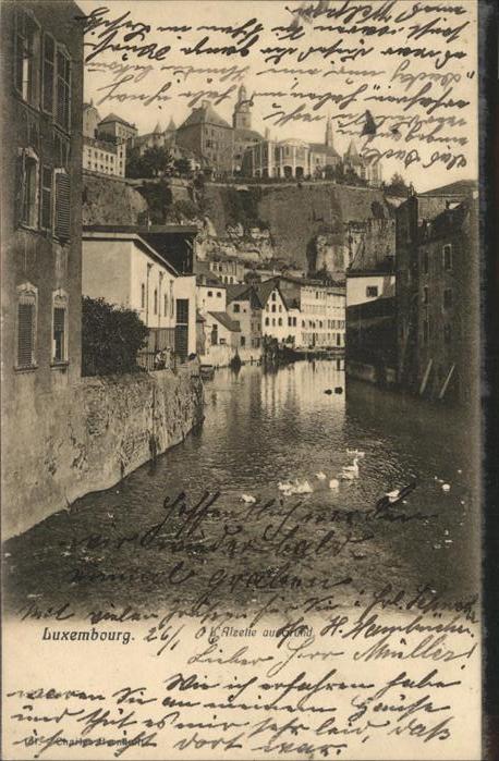 LUXEMBOURG  Luxemburg Alzette au Grund