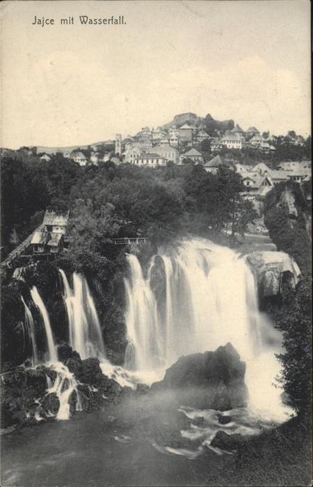Jajce Bosnien Wasserfall