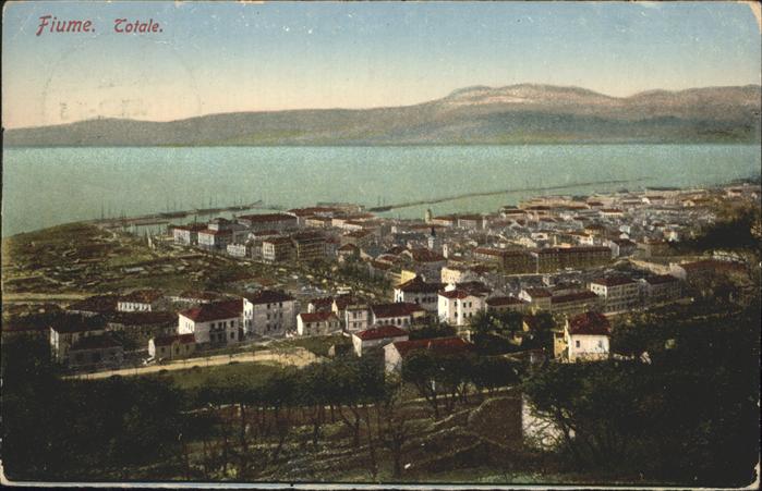 Fiume Rijeka Vista totale