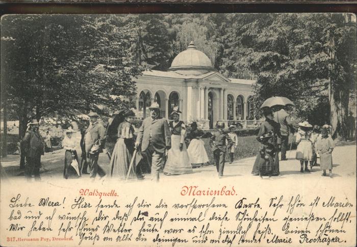 Marienbad Tschechien Boehmen Waldquelle