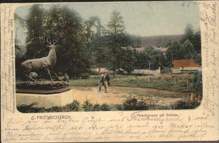 Friedrichsruh Aumuehle Hirschgruppe Schloss