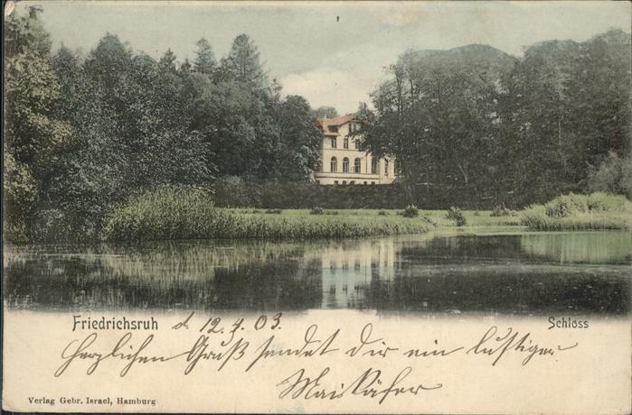 Friedrichsruh Aumuehle Schloss