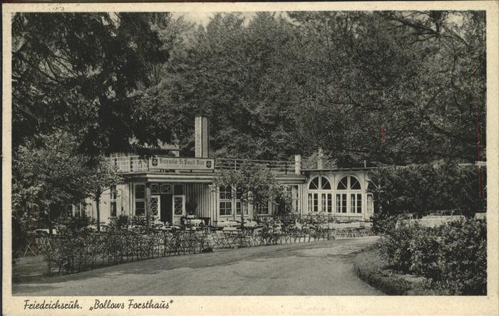 Friedrichsruh Aumuehle Bollows Forsthaus