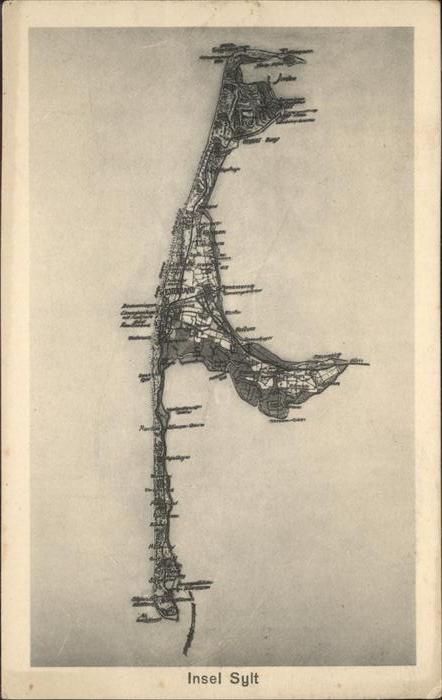 Insel Sylt Fliegeraufnahme