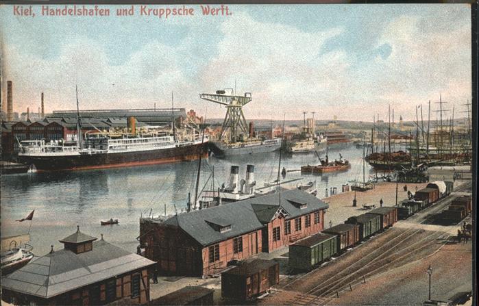 KIEL  CITY Handelshafen Kruppsche Werft