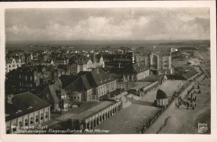 Westerland Sylt Fliegeraufnahme