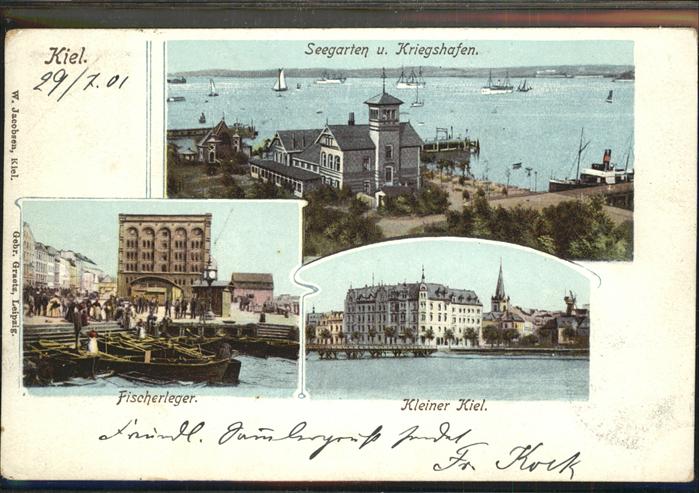 Kiel Seegarten Kriegshafen Fischerleger
