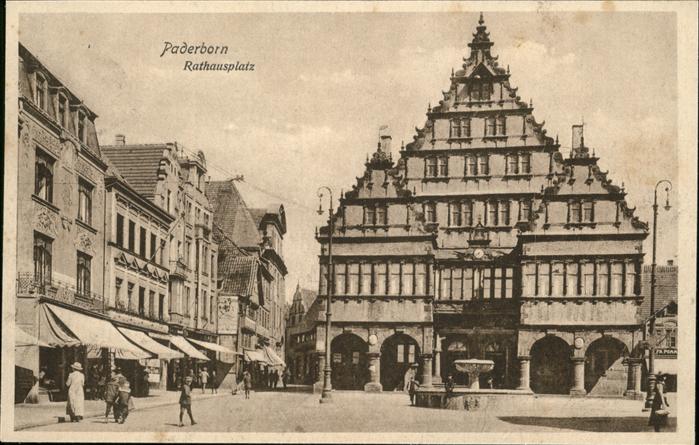 Paderborn Rathausplatz Feldpost