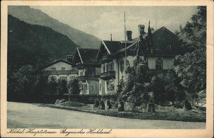 Kochel See Hauptstraße Denkmal Schmied