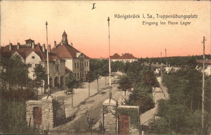 Koenigsbrueck Truppenübungsplatz Eingang Neues Lager