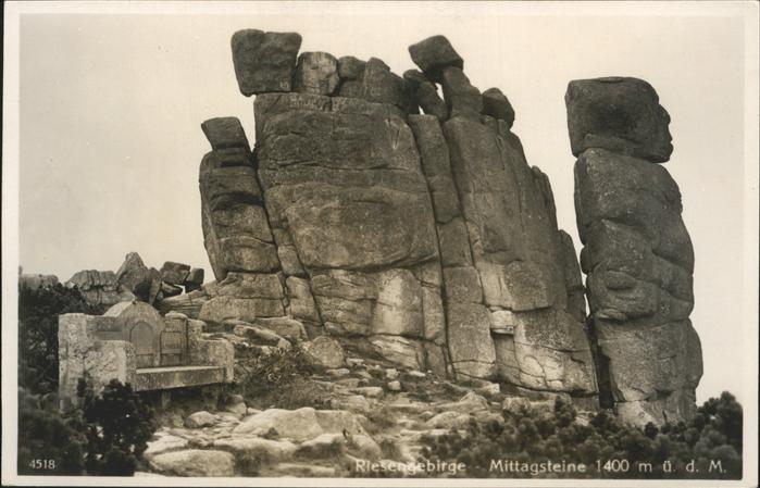 Riesengebirge Krkonose Karkonosze Mittagstein