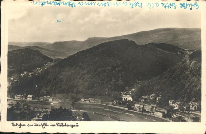 Tetschen-Bodenbach Boehmen Panorama