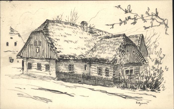 Hronov Kohlezeichnung
Bauernhaus