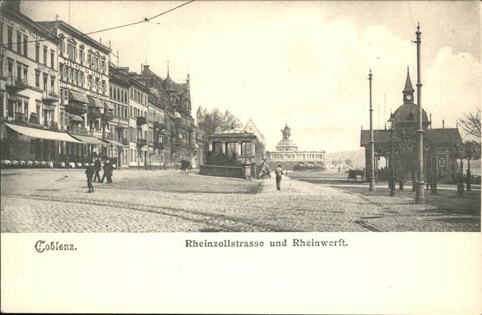 Koblenz Rhein Rheinzollstrase Rheinwerft
