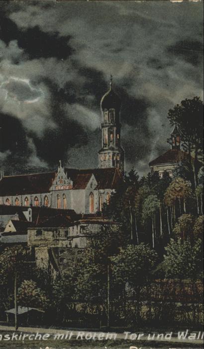 AUGSBURG  CITY Kirche Rotes Tor Wall
