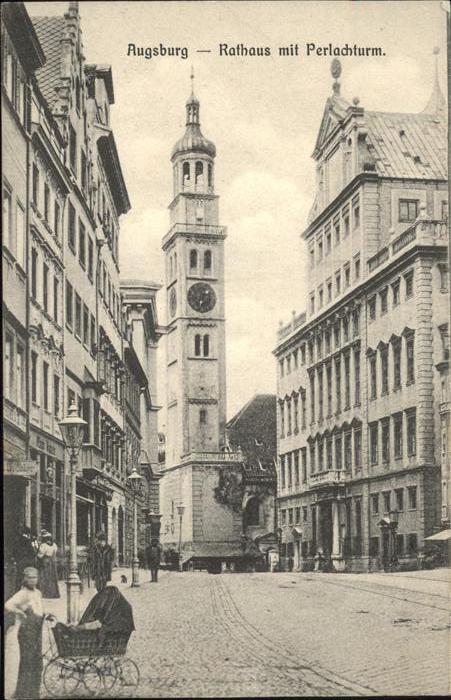 AUGSBURG  CITY Rathaus Perlachturm