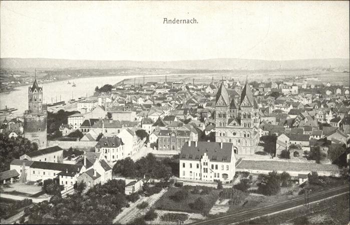 Andernach Rhein Rheinland-Pfalz Gesamtansicht
