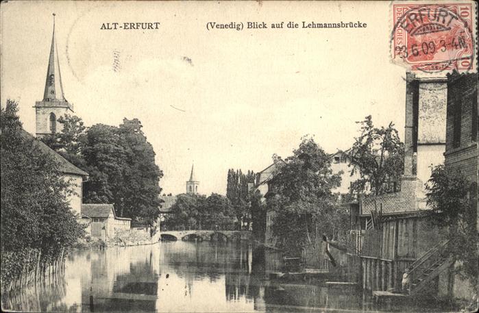 ERFURT  CITY Alt-Erfurt Lehmannsbruecke