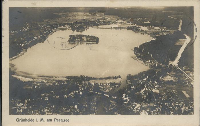 Gruenheide Mark Peetzsee Luftbild