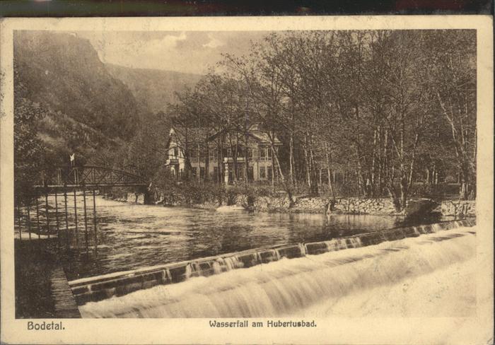 Thale Harz Bodetal Hubertusbad Wasserfall
