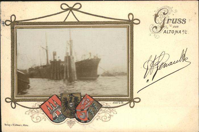 Altona Hamburg Hafen Schiff