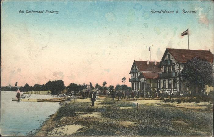 Bernau Berlin Wandlitzsee Restaurant Seekrug