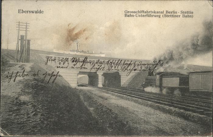 Eberswalde Großschiffahrtskanal Berlin-Stettin Bah