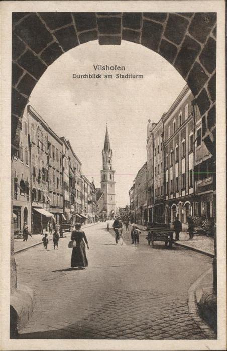 Vilshofen Donau Durchblick Stadtturm