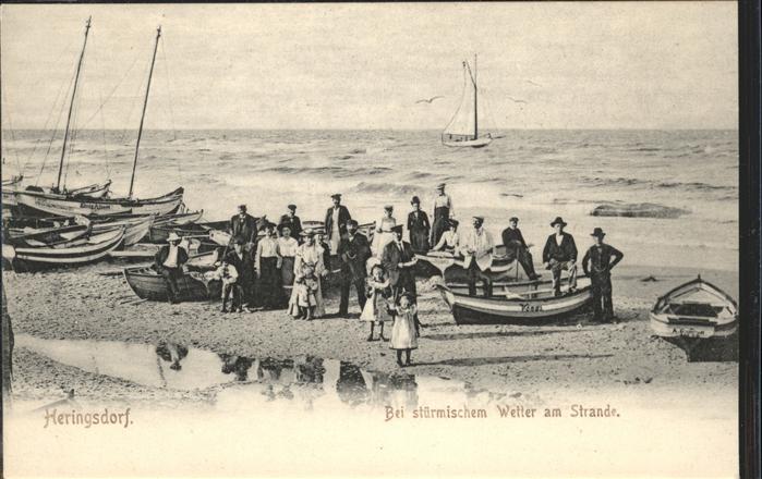 Heringsdorf Ostseebad Usedom stürmisches Wetter am Strand