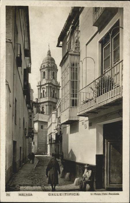 Malaga Andalucia Calle Tipica