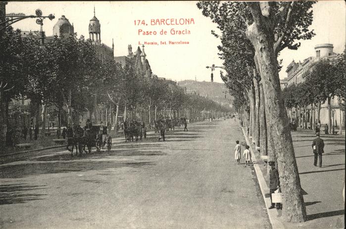 Barcelona Cataluna Paseo de Gracia
