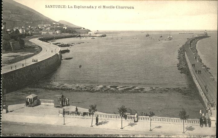 Santurce La Esplanada y el Muelle Churruca