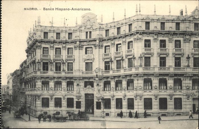 Madrid Spain Banco Hispano Americano