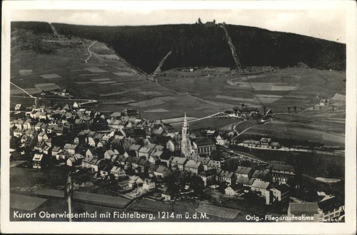 Oberwiesenthal Erzgebirge Fliegeraufnahme