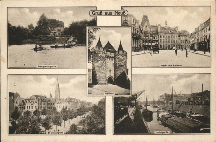 Neuss Markt Rathaus Stadtgarten Drususplatz