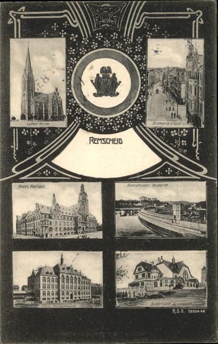 Remscheid Stadtwappen Bismarckstrasse Rathaus