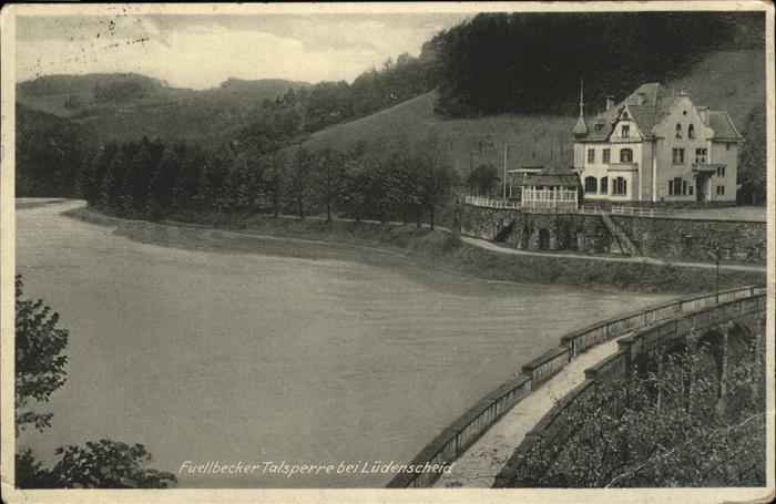 Luedenscheid Fuellbecker Talsperre
