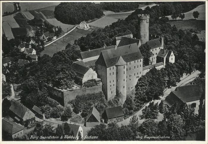 Gnandstein Burg Gnandstein b. Frohburg Fliegeraufn